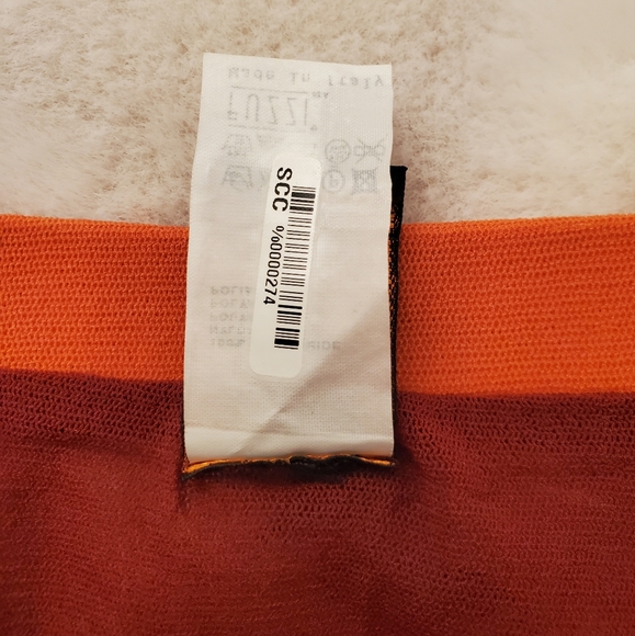 Rare Vintage Jean Paul Gaultier Soleil Parrot Print Mesh Skirt Size Large - Picture 9 of 9